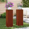 Stojak na rośliny 2 pcs Rdzawy 24 x 24 x 75 cm