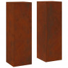 Stojak na rośliny 2 pcs Rdzawy 24 x 24 x 75 cm