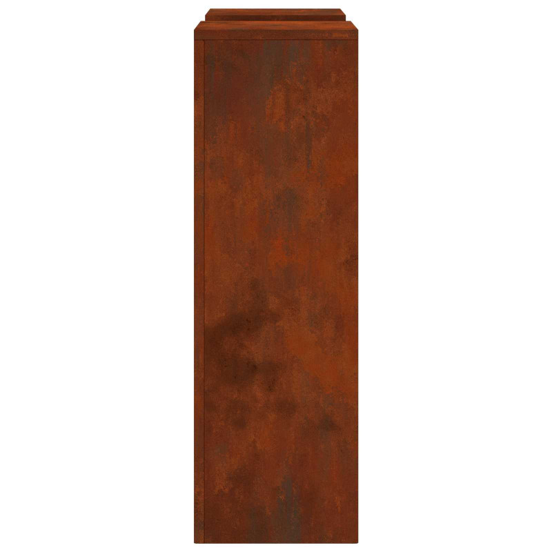Stojak na rośliny 2 pcs Rdzawy 24 x 24 x 75 cm