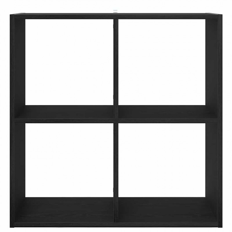 Regał Czarny dąb 68,5 x 32 x 68,5 cm Materiał drewnopochodny