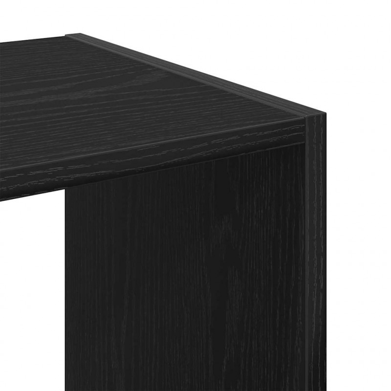 Regał Czarny dąb 68,5 x 32 x 68,5 cm Materiał drewnopochodny