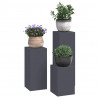 Stojak na rośliny 3 pcs Antracyt Stal
