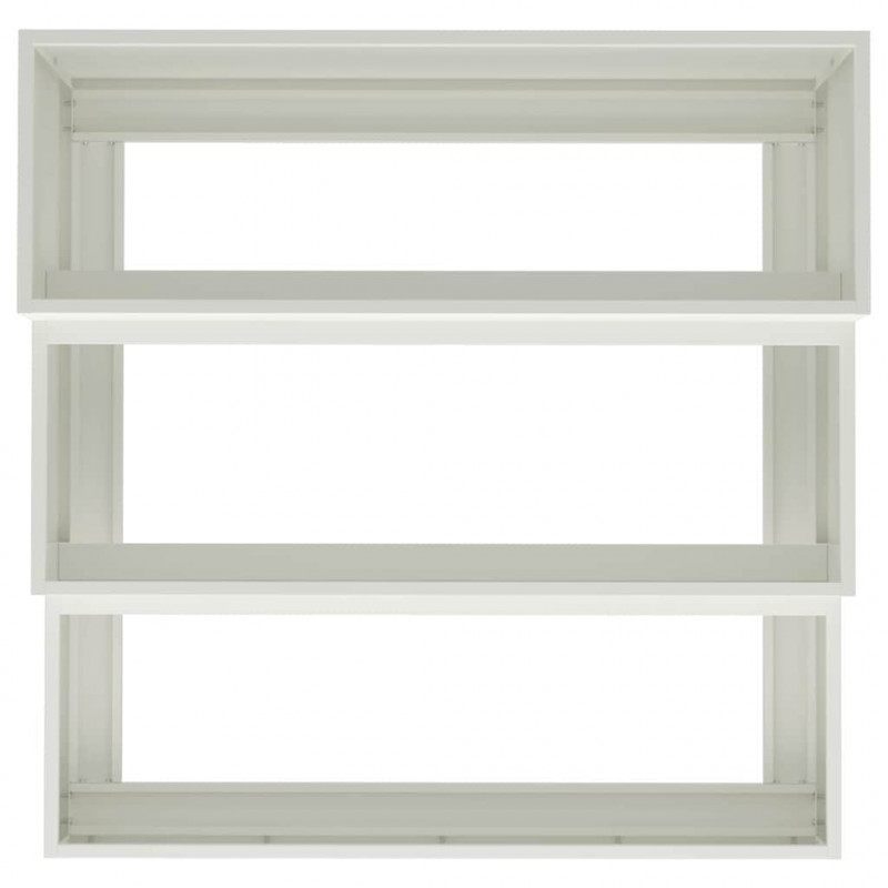 Doniczka ogrodowa Biały 90 x 90 x 35 cm Stal zimnogięta