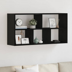 Półka ścienna, czarny dąb, 100x25x50cm, materiał drewnopochodny