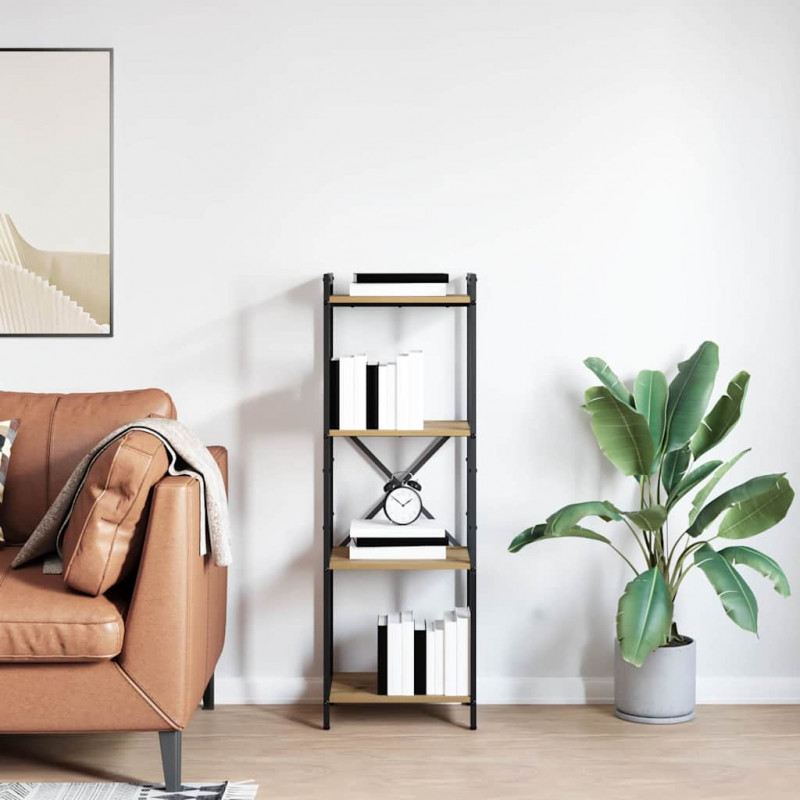 Półka na książki Dąb rzemieślniczy 40 x 30 x 119 cm