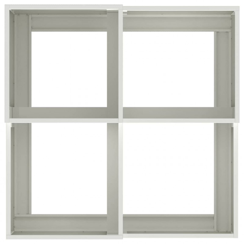 Doniczka ogrodowa Biały 80 x 80 x 48 cm Stal