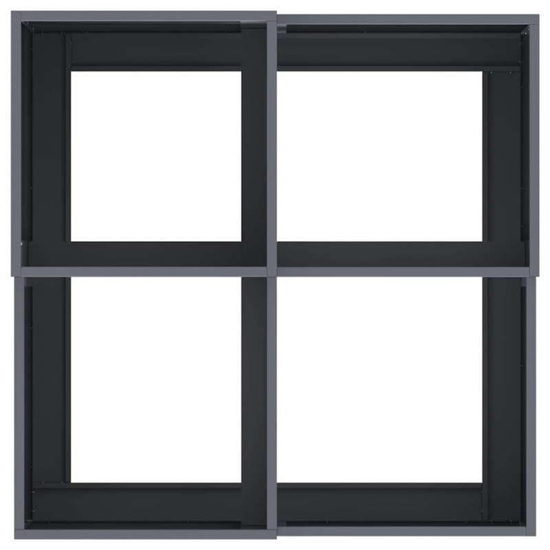 Doniczka ogrodowa Antracyt 80 x 80 x 48 cm Stal