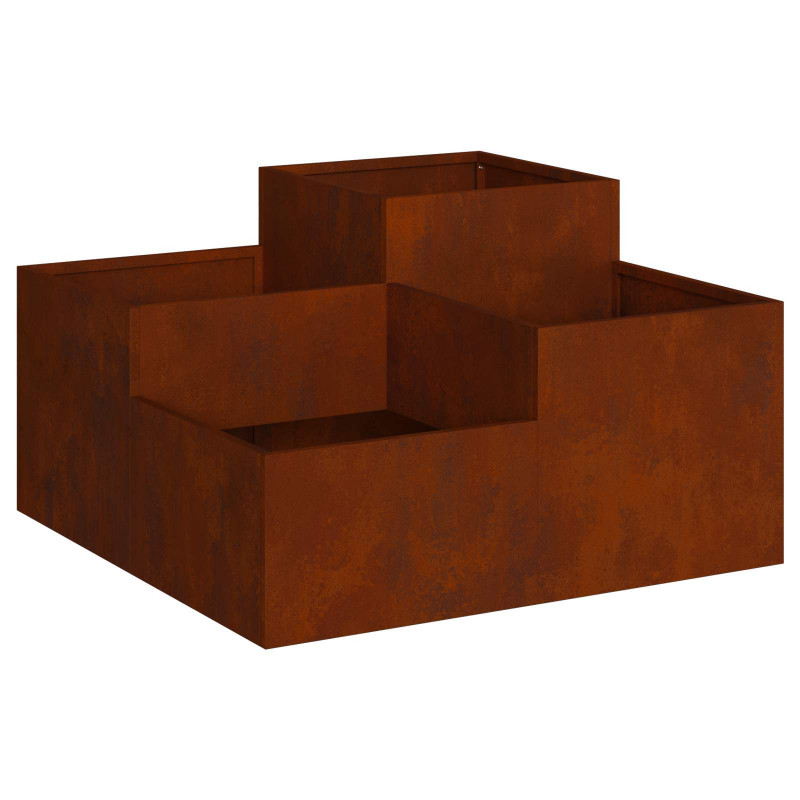 Doniczka ogrodowa Rdzawy 80 x 80 x 48 cm
