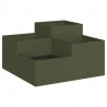 Doniczka ogrodowa oliwkowy 100 x 100 x 48 cm Stal