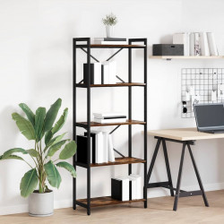Półka na książki Dąb wędzony 60 x 30 x 155 cm
