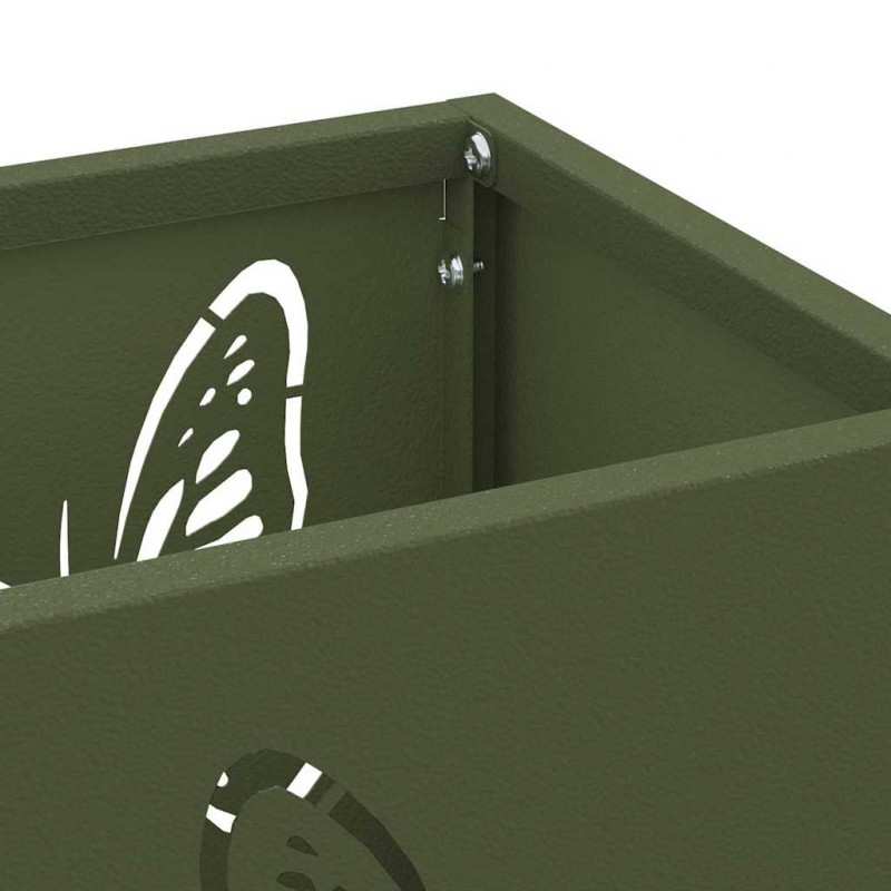 Stojak na parasol Oliwkowy 15,5 x 15,5 x 49 cm Metal