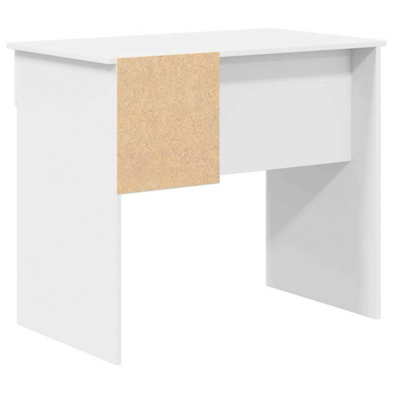 Biurko z szufladą Biały 90 x 49 x 75 cm Materiał drewnopochodny