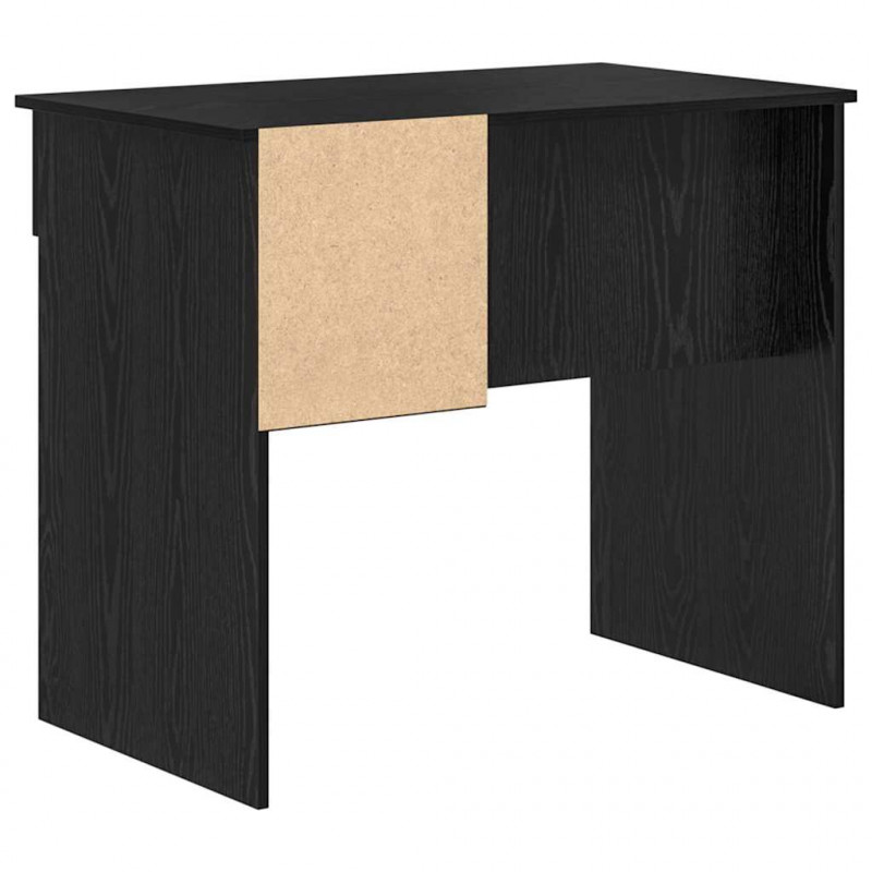 Biurko Czarny Dąb 90 x 49 x 75 cm Materiał drewnopochodny