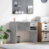 Biurko Betonowy szary 90 x 49 x 75 cm Materiał drewnopochodny