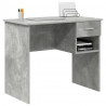 Biurko Betonowy szary 90 x 49 x 75 cm Materiał drewnopochodny