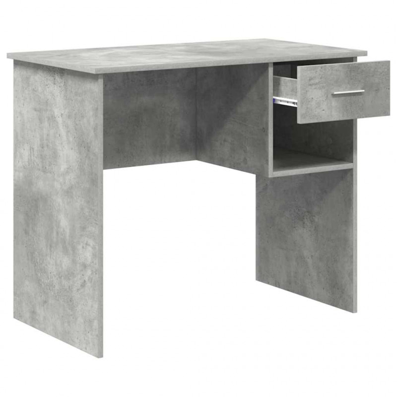 Biurko Betonowy szary 90 x 49 x 75 cm Materiał drewnopochodny