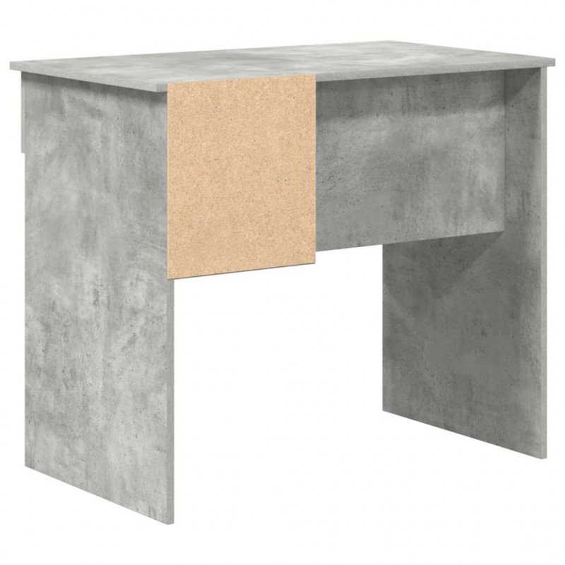 Biurko Betonowy szary 90 x 49 x 75 cm Materiał drewnopochodny