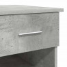 Biurko Betonowy szary 90 x 49 x 75 cm Materiał drewnopochodny