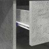 Biurko Betonowy szary 90 x 49 x 75 cm Materiał drewnopochodny