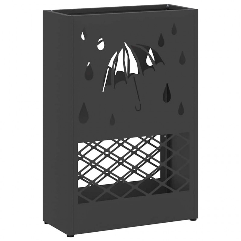 Stojak na parasol Czarny 28 x 12 x 41 cm Stal