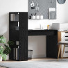 Biurko Czarny Dąb 113 x 54 x 120 cm Materiał drewnopochodny