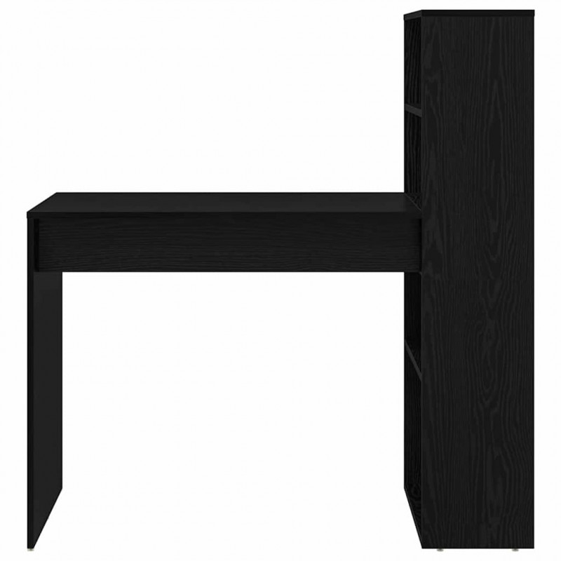 Biurko Czarny Dąb 113 x 54 x 120 cm Materiał drewnopochodny
