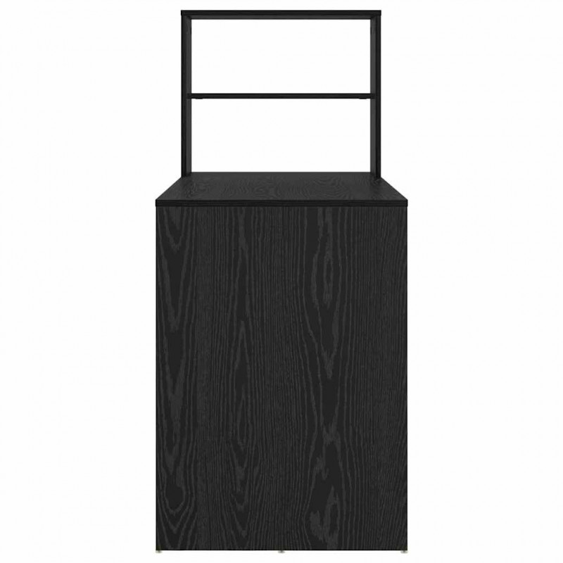 Biurko Czarny Dąb 113 x 54 x 120 cm Materiał drewnopochodny