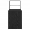Biurko Czarny Dąb 113 x 54 x 120 cm Materiał drewnopochodny