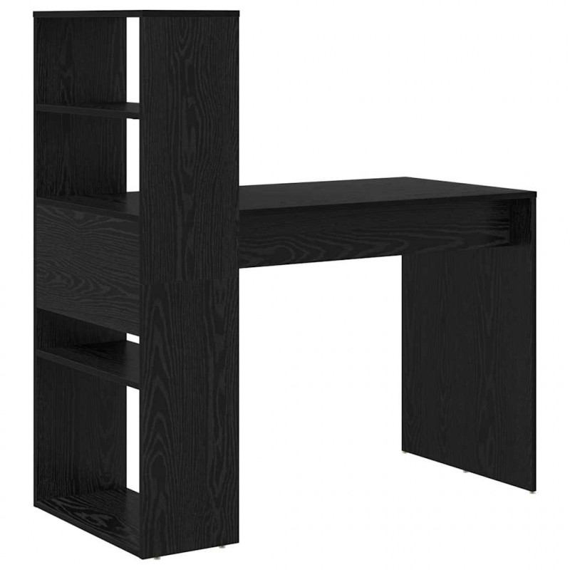 Biurko Czarny Dąb 113 x 54 x 120 cm Materiał drewnopochodny