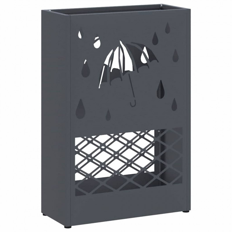 Stojak na parasol Antracyt 28 x 12 x 41 cm Stal