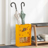 Stojak na parasol musztardowo żółty 28 x 12 x 41 cm Stal