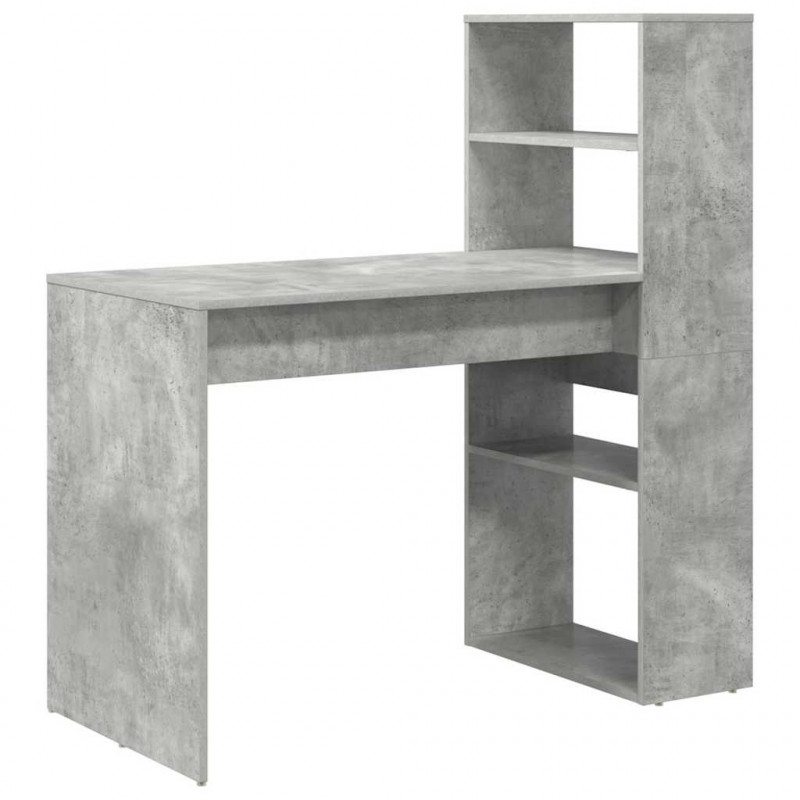 Biurko Betonowy szary 113 x 54 x 120 cm Materiał drewnopochodny