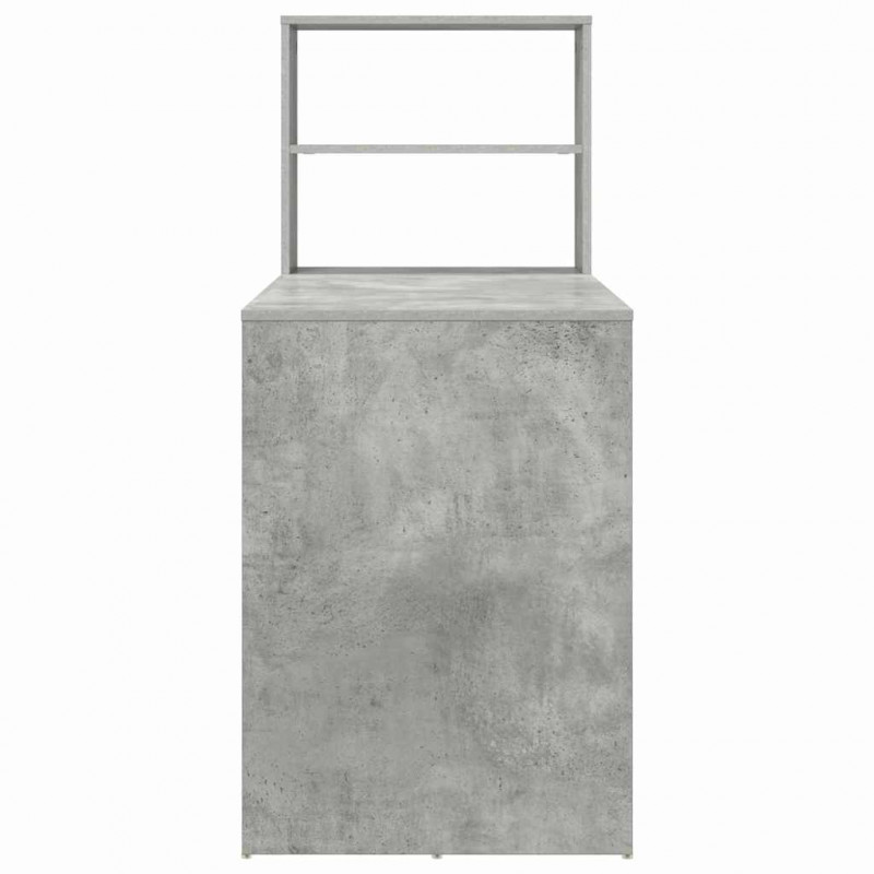Biurko Betonowy szary 113 x 54 x 120 cm Materiał drewnopochodny