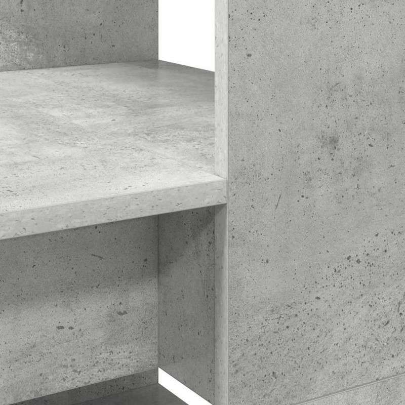 Biurko Betonowy szary 113 x 54 x 120 cm Materiał drewnopochodny