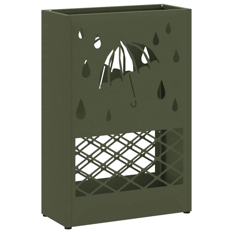 Stojak na parasol oliwkowy 28 x 12 x 41 cm Stal