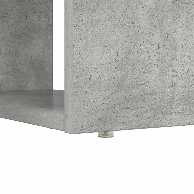 Biurko Betonowy szary 113 x 54 x 120 cm Materiał drewnopochodny