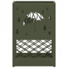 Stojak na parasol oliwkowy 28 x 12 x 41 cm Stal