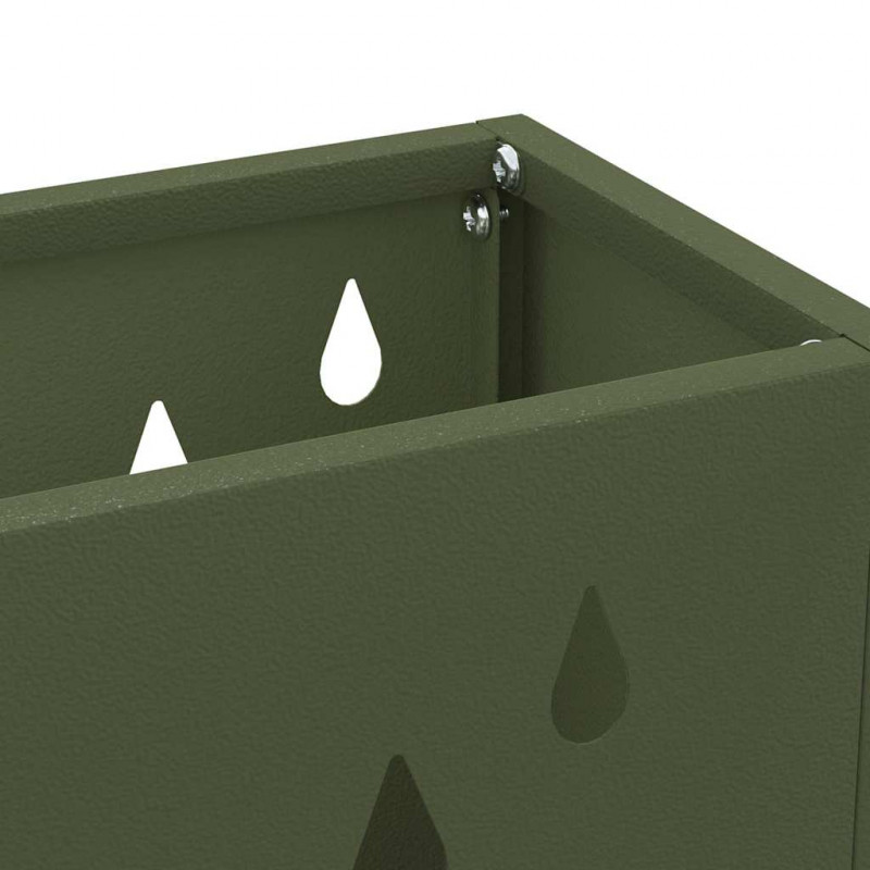 Stojak na parasol oliwkowy 28 x 12 x 41 cm Stal