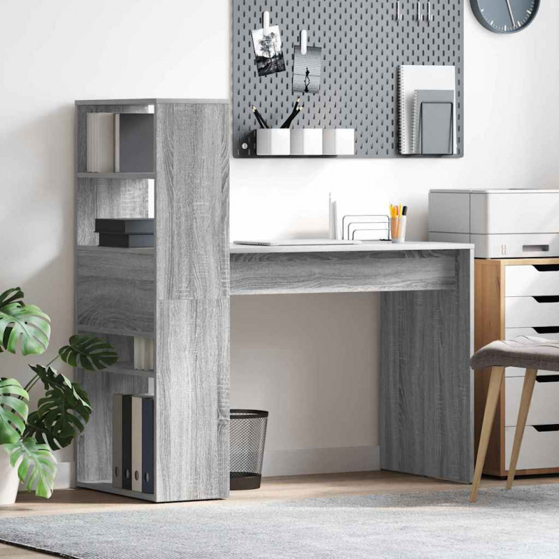 Biurko Szary Sonoma 113 x 54 x 120 cm Materiał drewnopochodny