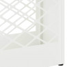 Stojak na parasol Biały 28 x 12 x 41 cm Stal