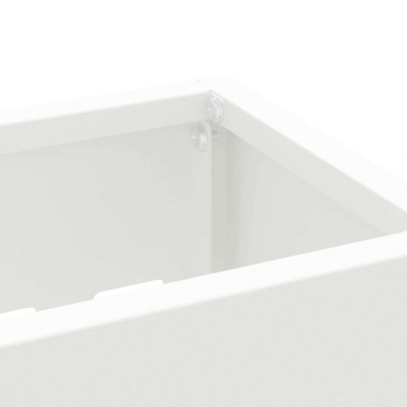 Stojak na parasol Biały 28 x 12 x 41 cm Stal