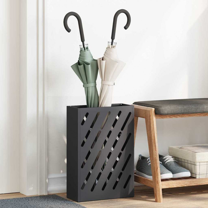 Stojak na parasol Czarny 28 x 12 x 41 cm Stal