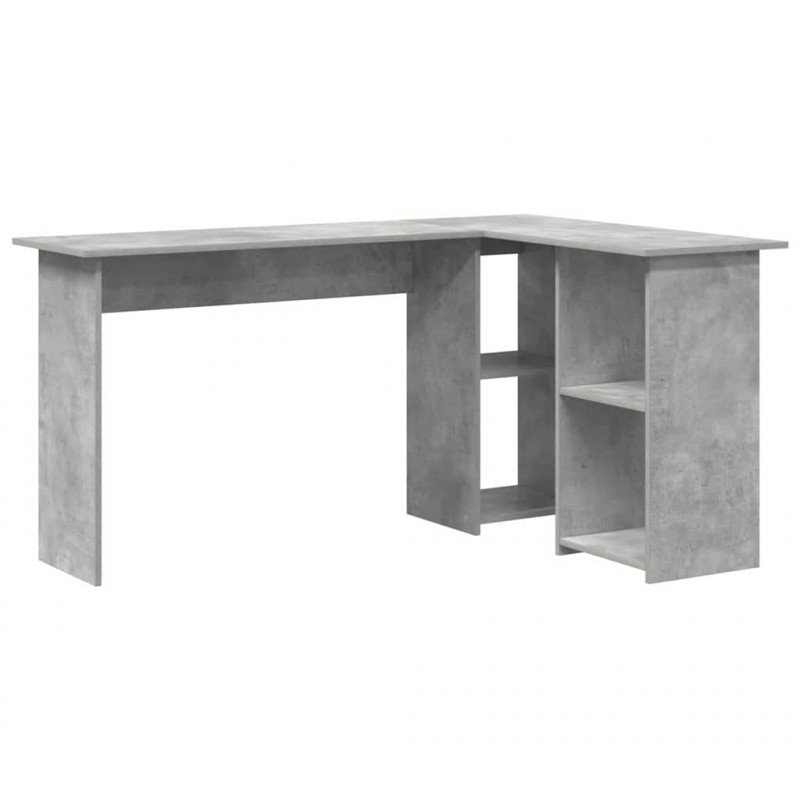 Biurko Betonowy szary 142 x 102 x 73 cm Materiał drewnopochodny