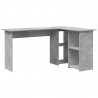 Biurko Betonowy szary 142 x 102 x 73 cm Materiał drewnopochodny