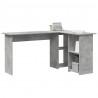 Biurko Betonowy szary 142 x 102 x 73 cm Materiał drewnopochodny