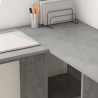 Biurko Betonowy szary 142 x 102 x 73 cm Materiał drewnopochodny