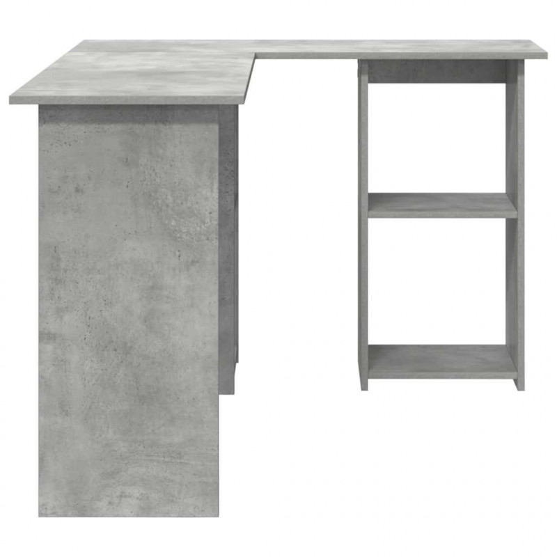 Biurko Betonowy szary 142 x 102 x 73 cm Materiał drewnopochodny