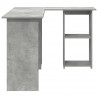 Biurko Betonowy szary 142 x 102 x 73 cm Materiał drewnopochodny