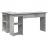 Biurko Betonowy szary 142 x 102 x 73 cm Materiał drewnopochodny