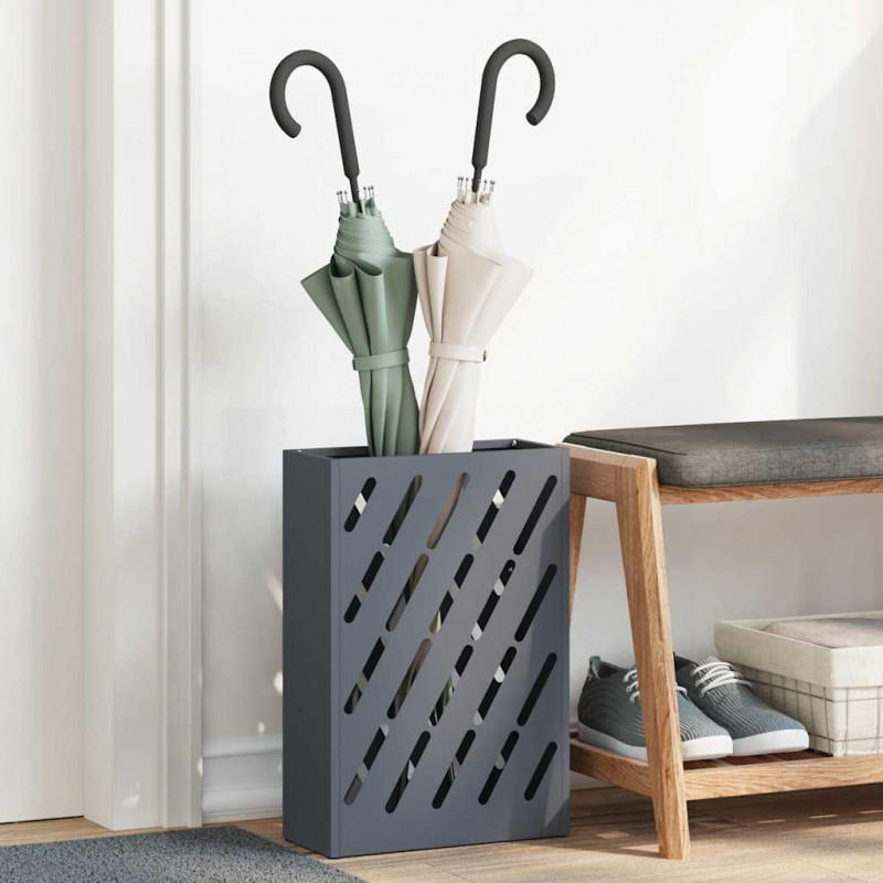 Stojak na parasol Antracyt 28 x 12 x 41 cm Stal